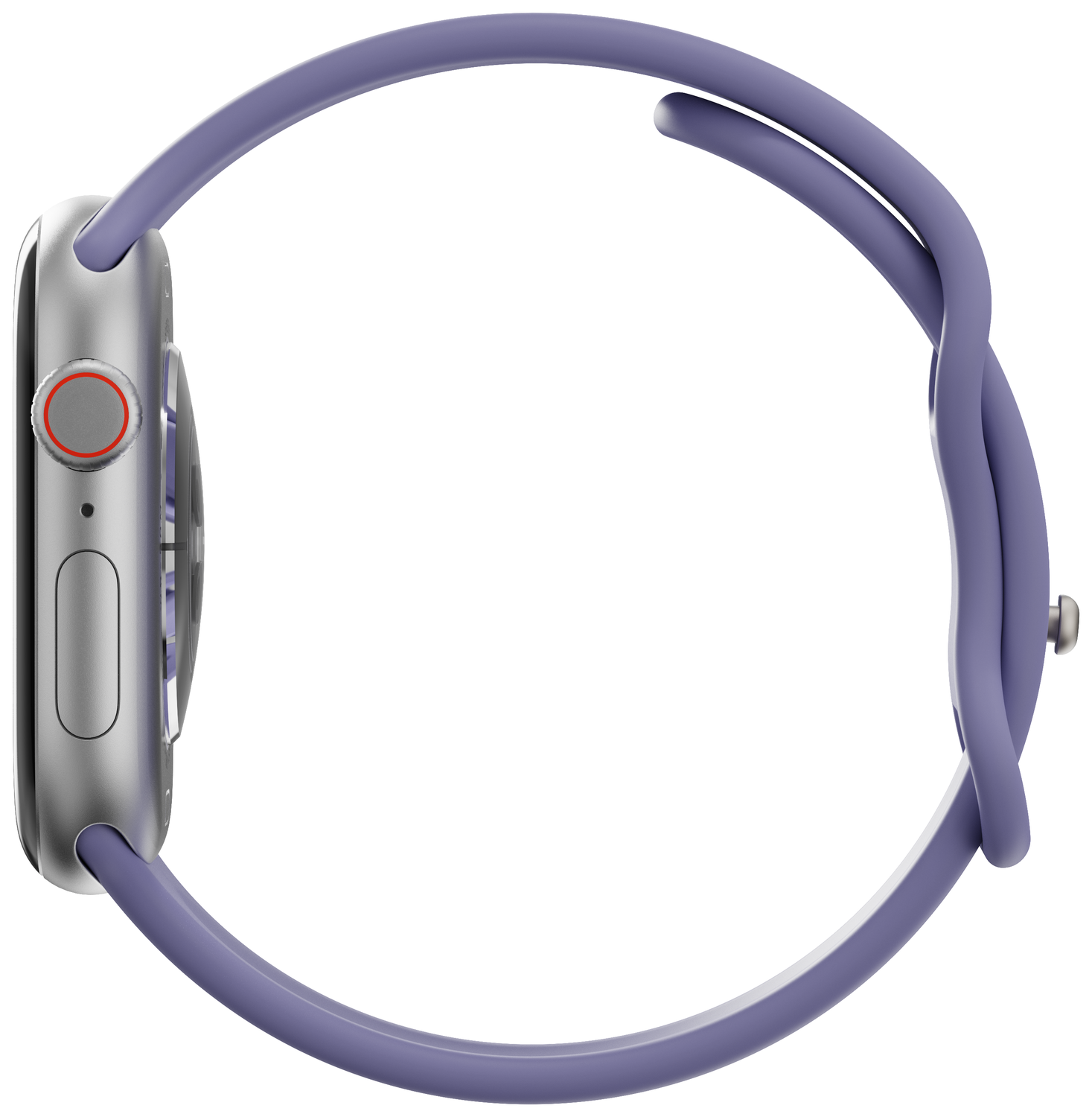 SBG Siliconen Apple Watch Band 1-11/SE/Ultra - 49/46/45/44/42MM - Lavender Grijs afbeelding 4