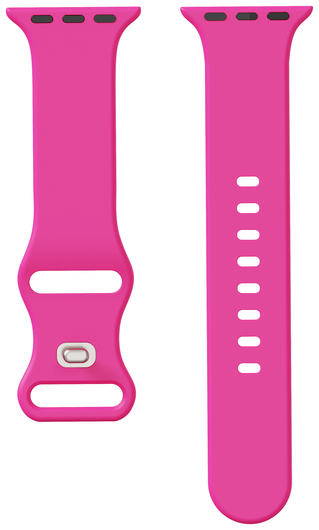 SBG Siliconen Apple Watch Band 1-11/SE/Ultra - 49/46/45/44/42MM - Hot Pink afbeelding 8