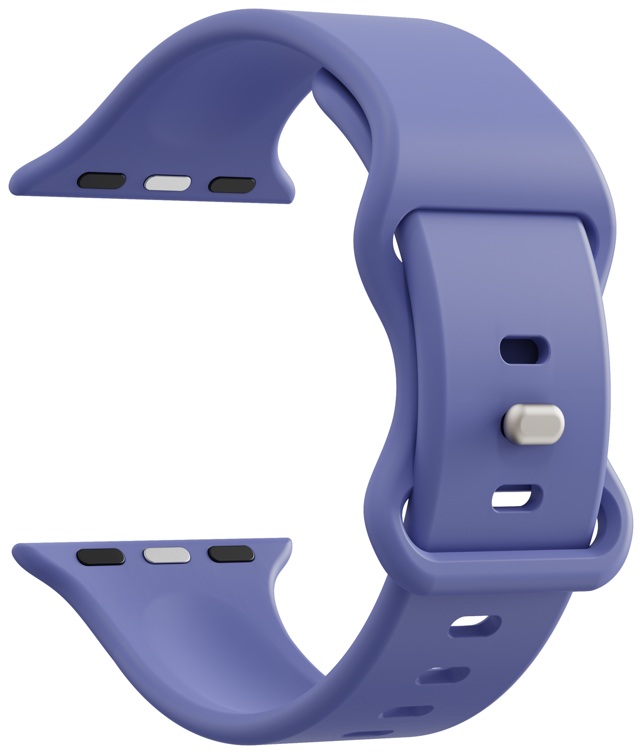 SBG Siliconen Apple Watch Band 1-11/SE/Ultra - 49/46/45/44/42MM - Lavender afbeelding 3