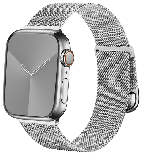 SBG Milanees - Apple Watch Bandje - 1-11/SE - 38/40/41/42MM - Zilver afbeelding 8