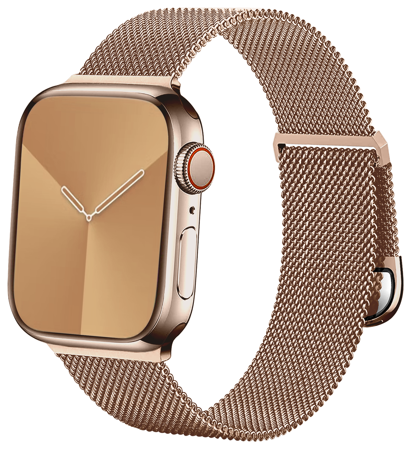 SBG Milanees - Apple Watch Bandje - 1-11/SE - 38/40/41/42MM - Roze Goud afbeelding 8