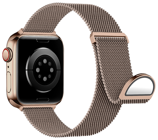 SBG Milanees - Apple Watch Bandje - 1-11/SE - 38/40/41/42MM - Roze Goud afbeelding 14