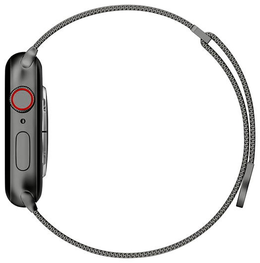 SBG Milanees - Apple Watch Bandje - 1-11/SE - 38/40/41/42MM - Grijs afbeelding 7