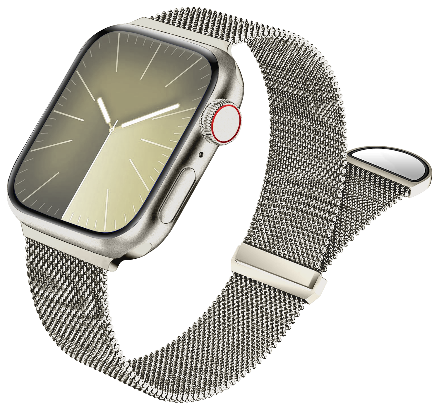 SBG Milanees - Apple Watch Bandje - 1-11/SE - 38/40/41/42MM - Starlight afbeelding 1