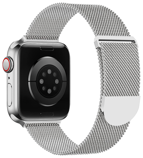 SBG Milanees - Apple Watch Bandje - 1-11/SE/Ultra - 49/46/45/44/42MM - Zilver afbeelding 10