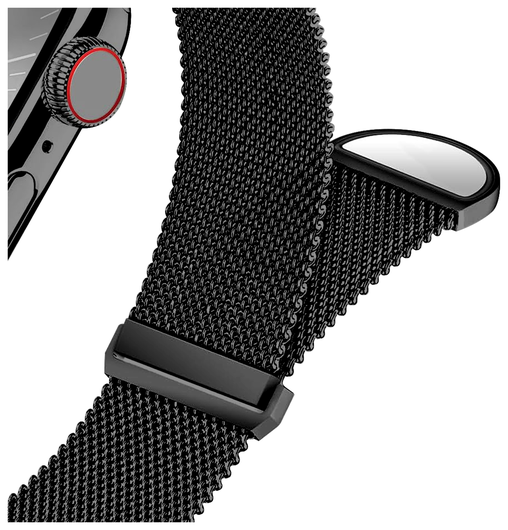 SBG Milanees - Apple Watch Bandje - 1-11/SE/Ultra - 49/46/45/44/42MM - Zwart afbeelding 10