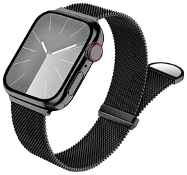 SBG Milanees - Apple Watch Bandje - 1-11/SE/Ultra - 49/46/45/44/42MM - Zwart afbeelding