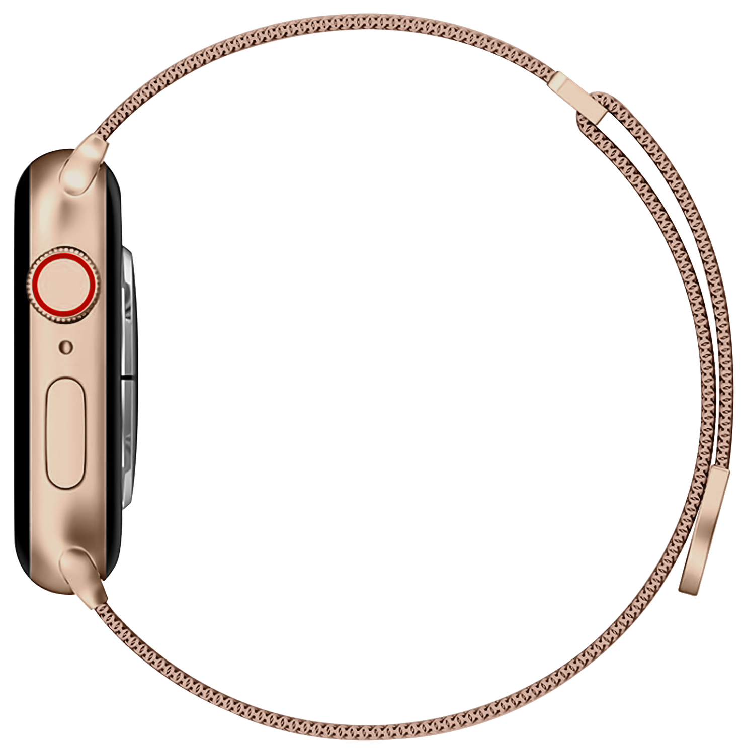 SBG Milanees - Apple Watch Bandje - 1-11/SE/Ultra - 49/46/45/44/42MM - Roze Goud afbeelding 13