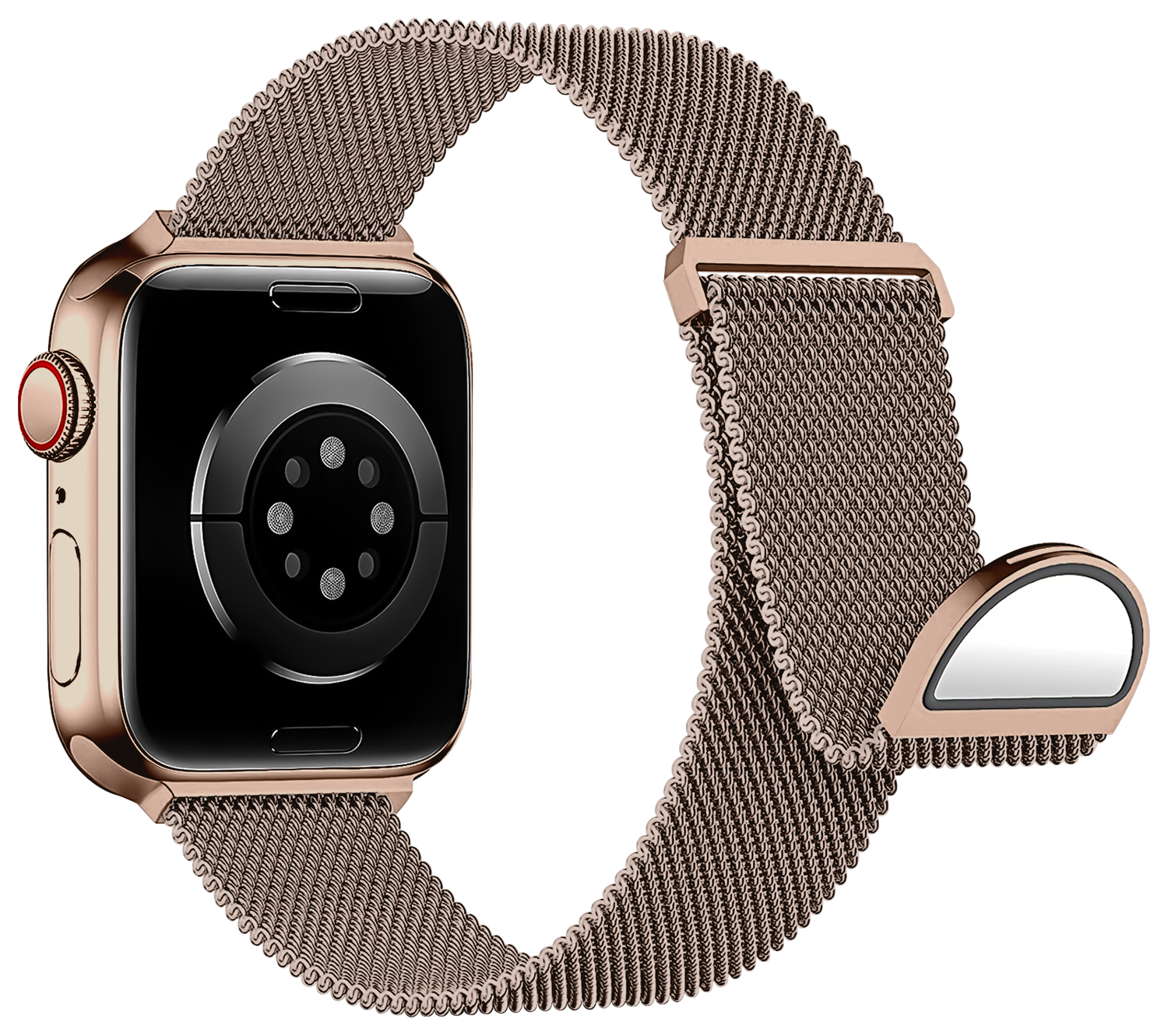 SBG Milanees - Apple Watch Bandje - 1-11/SE/Ultra - 49/46/45/44/42MM - Roze Goud afbeelding 14