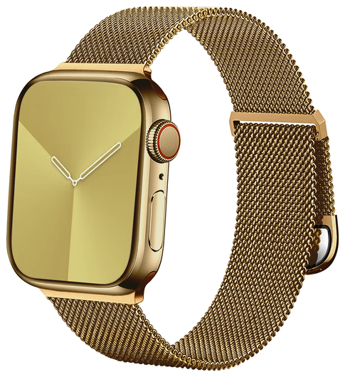 SBG Milanees - Apple Watch Bandje - 1-11/SE/Ultra - 49/46/45/44/42MM - Goud afbeelding 10