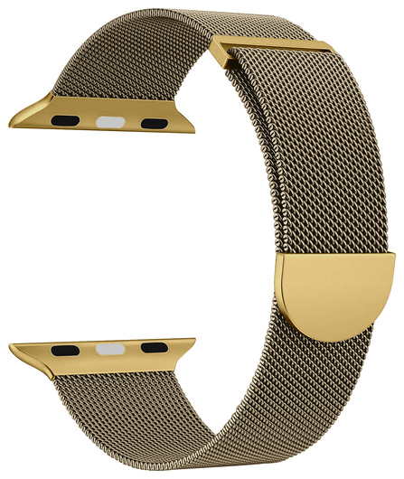 SBG Milanees - Apple Watch Bandje - 1-11/SE/Ultra - 49/46/45/44/42MM - Goud afbeelding 9