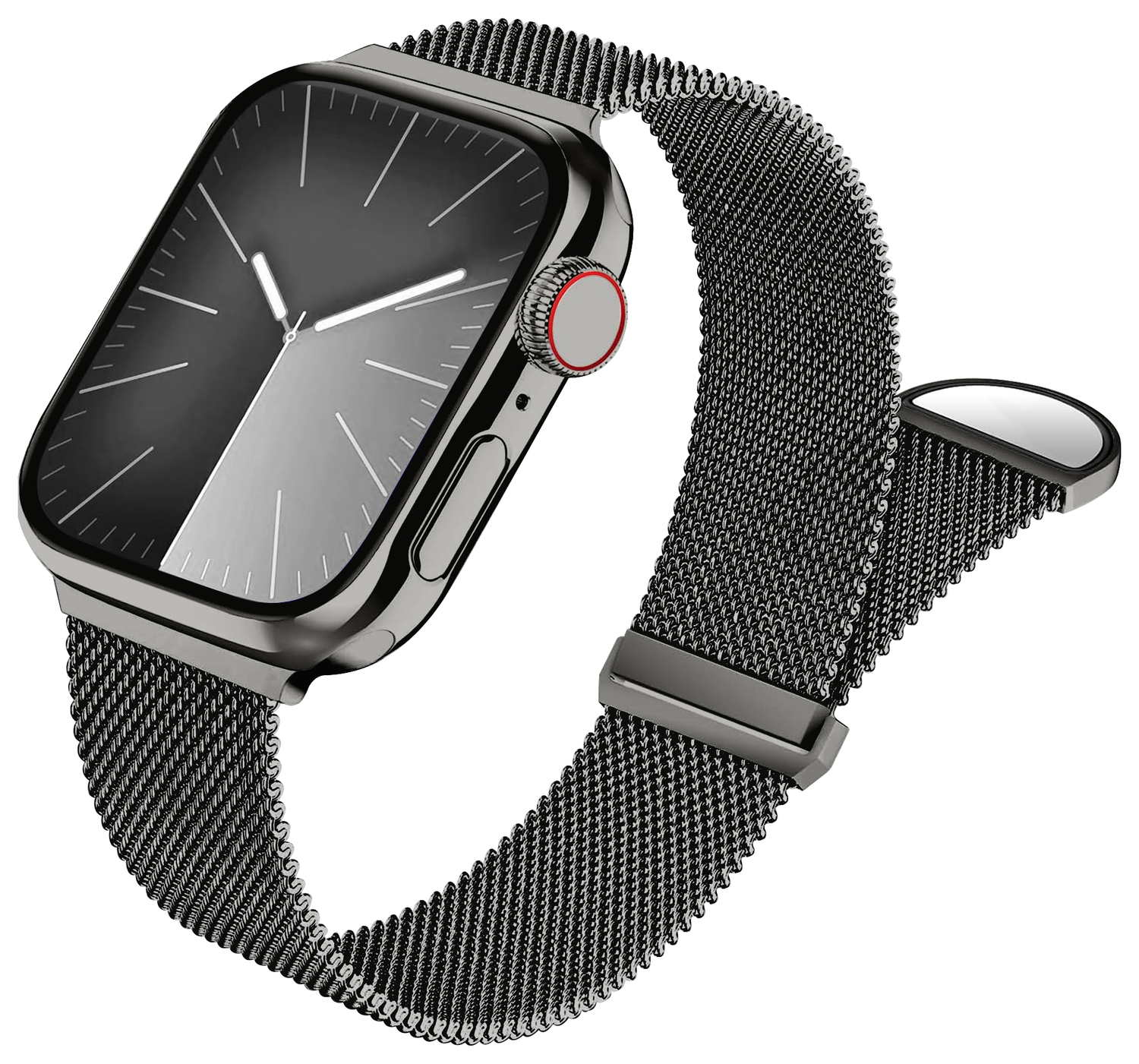 SBG Milanees - Apple Watch Bandje - 1-11/SE/Ultra - 49/46/45/44/42MM - Grijs afbeelding 1