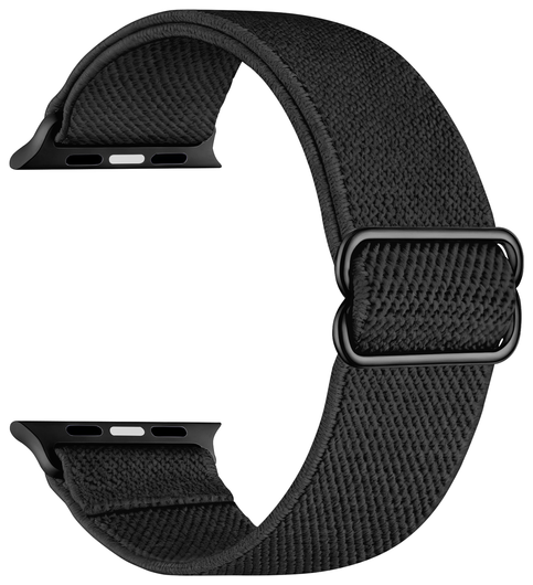 SBG Nylon - Apple Watch Bandje - 1-11/SE - 38/40/41/42MM - Zwart afbeelding 3