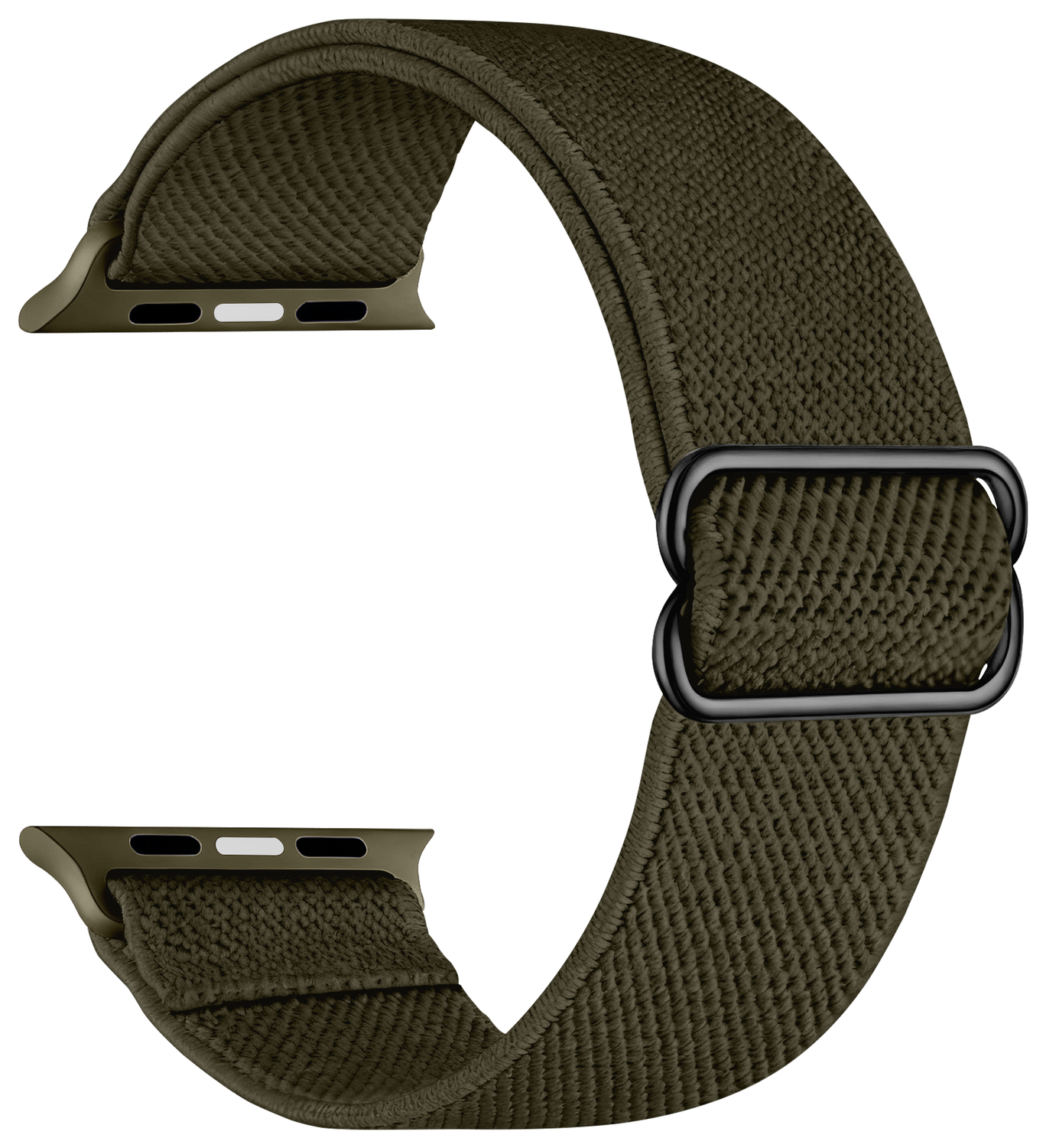 SBG Nylon - Apple Watch Bandje - 1-11/SE - 38/40/41/42MM - Groen afbeelding 3