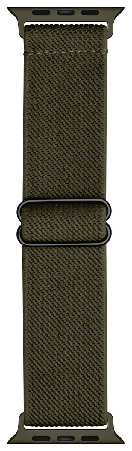 SBG Nylon - Apple Watch Bandje - 1-11/SE - 38/40/41/42MM - Groen afbeelding 5