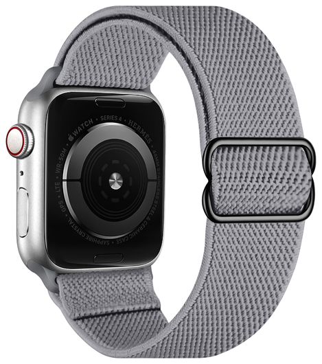 SBG Nylon - Apple Watch Bandje - 1-11/SE - 38/40/41/42MM - Grijs afbeelding 2