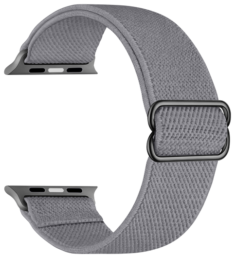 SBG Nylon - Apple Watch Bandje - 1-11/SE - 38/40/41/42MM - Grijs afbeelding 3