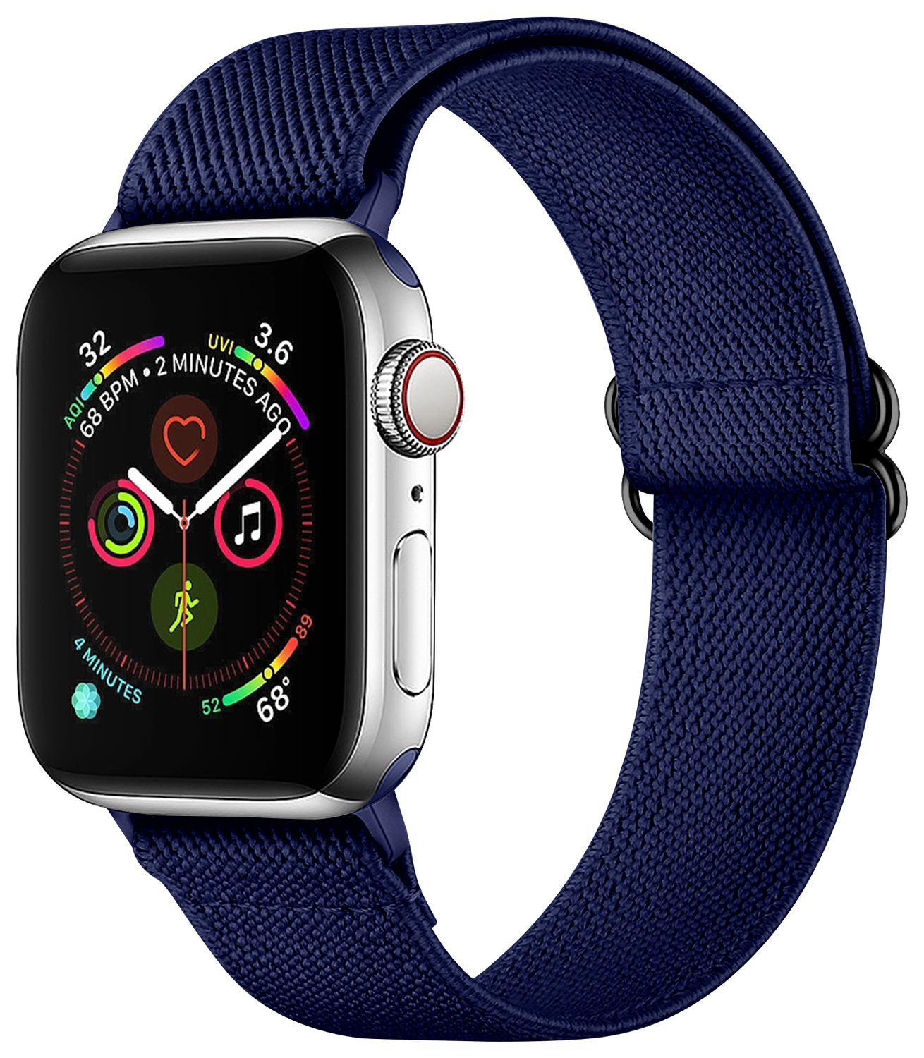 SBG Nylon - Apple Watch Bandje - 1-11/SE - 38/40/41/42MM - Navy Blauw afbeelding 1