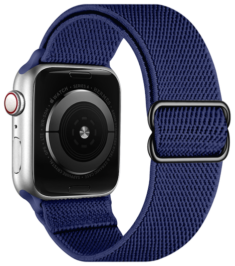 SBG Nylon - Apple Watch Bandje - 1-11/SE - 38/40/41/42MM - Navy Blauw afbeelding 2