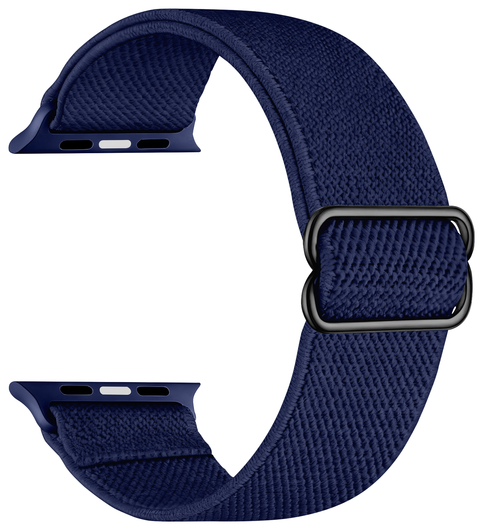 SBG Nylon - Apple Watch Bandje - 1-11/SE - 38/40/41/42MM - Navy Blauw afbeelding 3