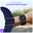 SBG Nylon - Apple Watch Bandje - 1-11/SE - 38/40/41/42MM - Navy Blauw afbeelding 4