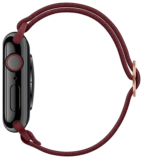 SBG Nylon - Apple Watch Bandje - 1-11/SE - 38/40/41/42MM - Bordeaux afbeelding 6