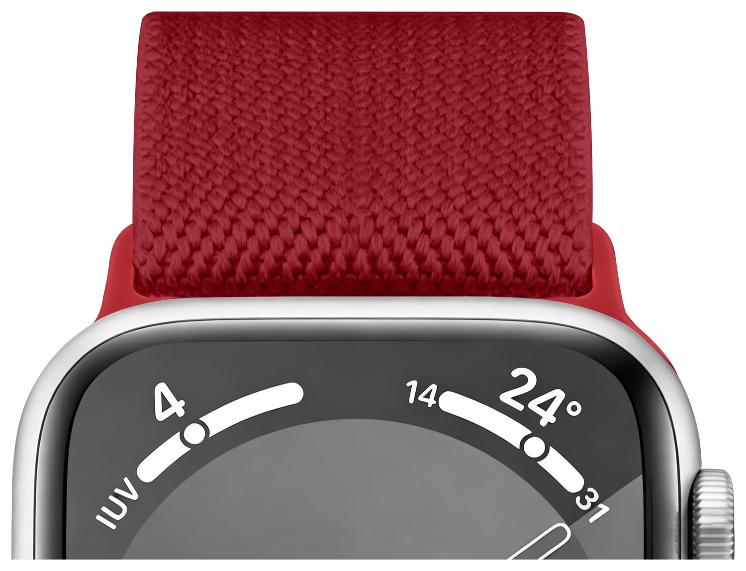 SBG Nylon - Apple Watch Bandje - 1-11/SE - 38/40/41/42MM - Rood afbeelding 4