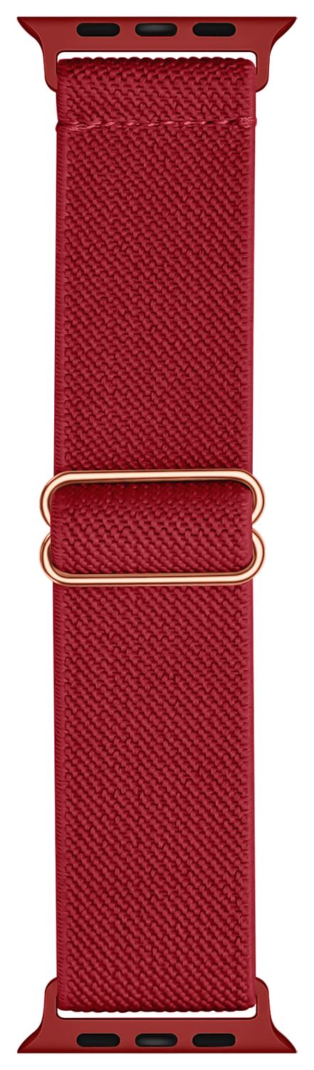 SBG Nylon - Apple Watch Bandje - 1-11/SE - 38/40/41/42MM - Rood afbeelding 5