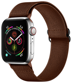SBG Nylon - Apple Watch Bandje - 1-11/SE - 38/40/41/42MM - Bruin afbeelding