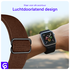 SBG Nylon - Apple Watch Bandje - 1-11/SE - 38/40/41/42MM - Bruin afbeelding 3