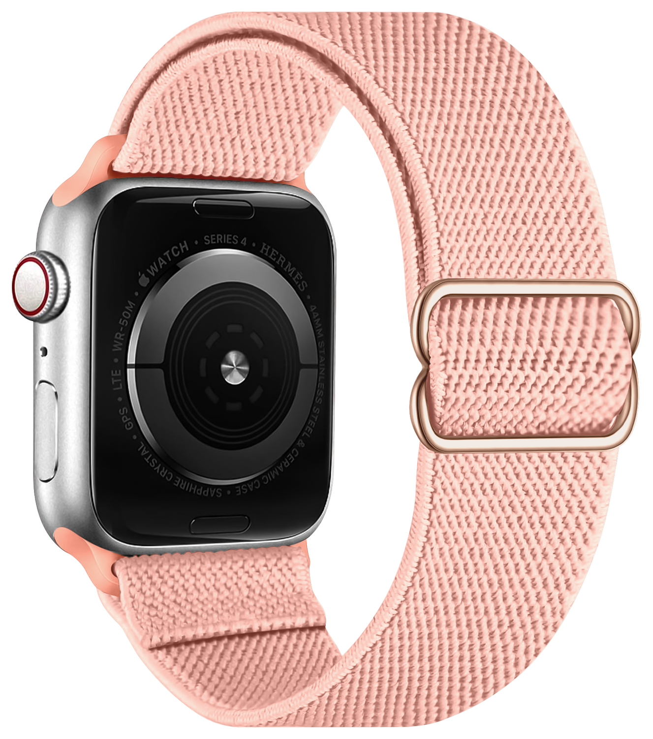 SBG Nylon - Apple Watch Bandje - 1-11/SE - 38/40/41/42MM - Rose afbeelding 8