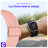 SBG Nylon - Apple Watch Bandje - 1-11/SE - 38/40/41/42MM - Rose afbeelding 4