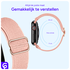 SBG Nylon - Apple Watch Bandje - 1-11/SE - 38/40/41/42MM - Rose afbeelding 5