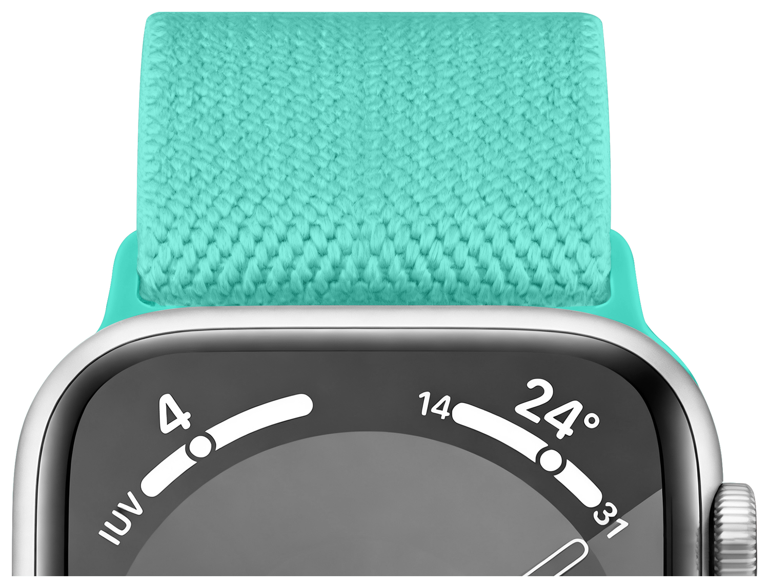 SBG Nylon - Apple Watch Bandje - 1-11/SE - 38/40/41/42MM - Mint Groen afbeelding 4