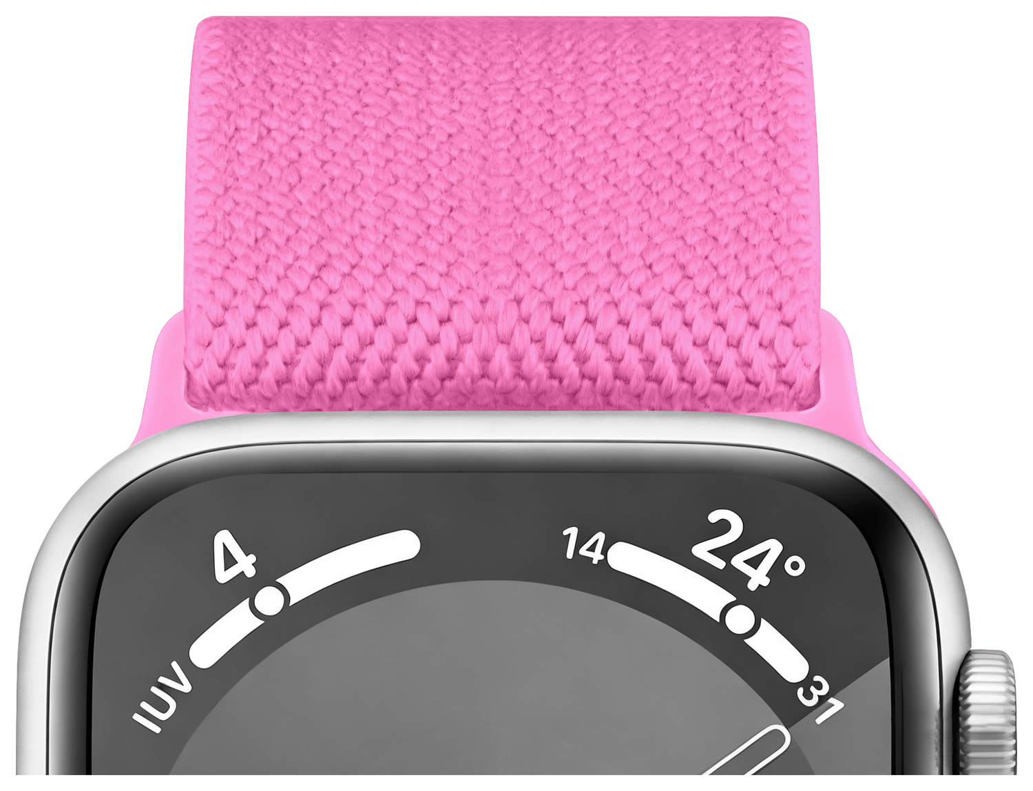 SBG Nylon - Apple Watch Bandje - 1-11/SE - 38/40/41/42MM - Roze afbeelding 4