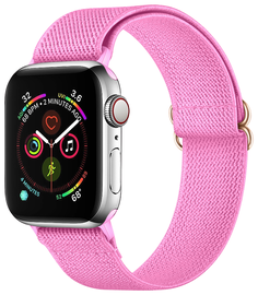 SBG Nylon - Apple Watch Bandje - 1-11/SE - 38/40/41/42MM - Roze afbeelding