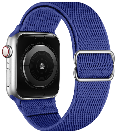 SBG Nylon - Apple Watch Bandje - 1-11/SE - 38/40/41/42MM - Blauw afbeelding 8