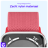 SBG Nylon - Apple Watch Bandje - 1-11/SE - 38/40/41/42MM - Rose Rood afbeelding 5
