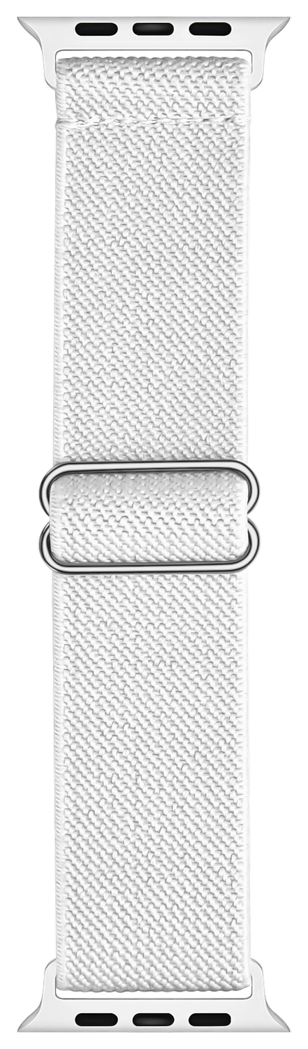 SBG Nylon - Apple Watch Bandje - 1-11/SE - 38/40/41/42MM - Wit afbeelding 5