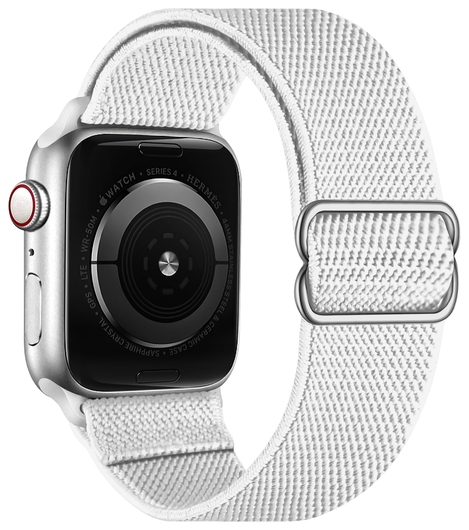 SBG Nylon - Apple Watch Bandje - 1-11/SE - 38/40/41/42MM - Wit afbeelding 2