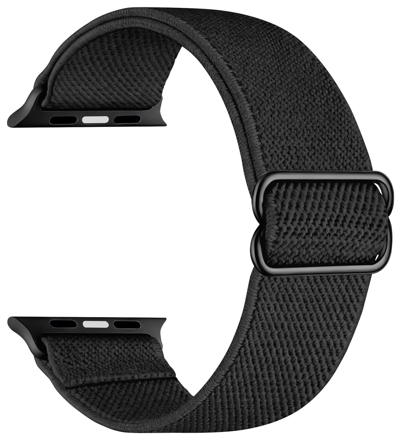SBG Nylon - Apple Watch Bandje - 1-11/SE/Ultra - 49/46/45/44/42MM - Zwart afbeelding 3
