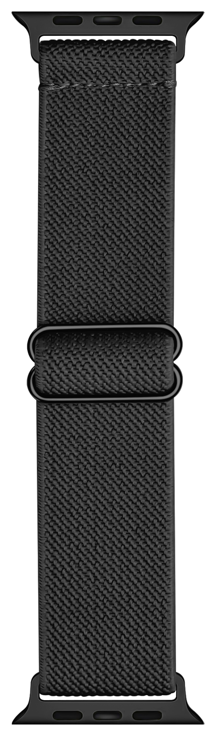 SBG Nylon - Apple Watch Bandje - 1-11/SE/Ultra - 49/46/45/44/42MM - Zwart afbeelding 5