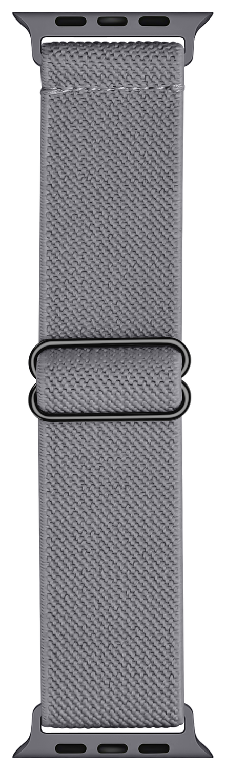 SBG Nylon - Apple Watch Bandje - 1-11/SE/Ultra - 49/46/45/44/42MM - Grijs afbeelding 5