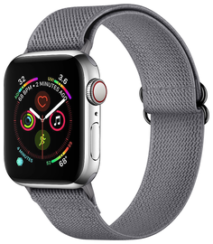 SBG Nylon - Apple Watch Bandje - 1-11/SE/Ultra - 49/46/45/44/42MM - Grijs afbeelding