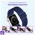 SBG Nylon - Apple Watch Bandje - 1-11/SE/Ultra - 49/46/45/44/42MM - Navy Blauw afbeelding 2