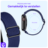 SBG Nylon - Apple Watch Bandje - 1-11/SE/Ultra - 49/46/45/44/42MM - Navy Blauw afbeelding 4