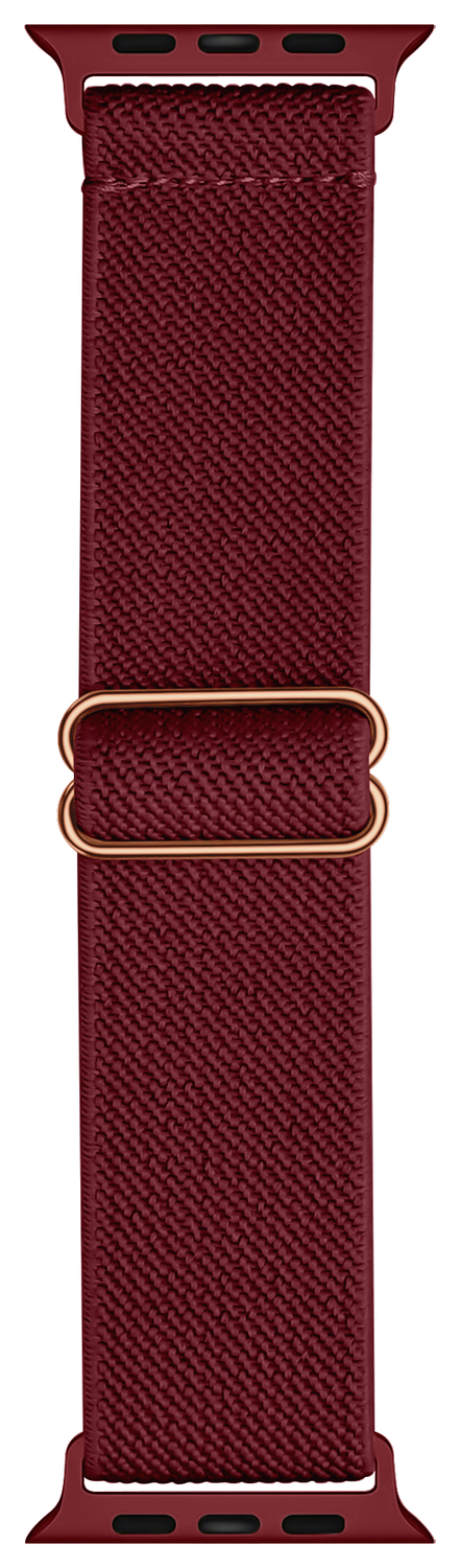SBG Nylon - Apple Watch Bandje - 1-11/SE/Ultra - 49/46/45/44/42MM - Bordeaux afbeelding 5
