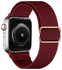 SBG Nylon - Apple Watch Bandje - 1-11/SE/Ultra - 49/46/45/44/42MM - Bordeaux afbeelding 2