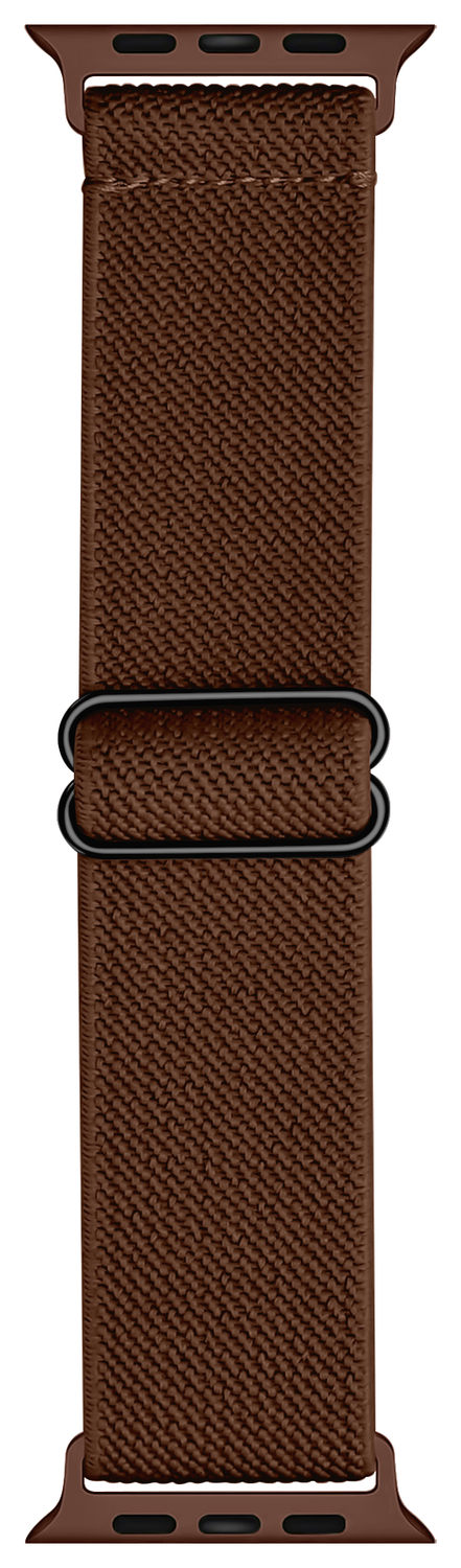 SBG Nylon - Apple Watch Bandje - 1-11/SE/Ultra - 49/46/45/44/42MM - Bruin afbeelding 5