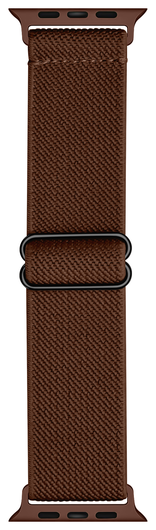 SBG Nylon - Apple Watch Bandje - 1-11/SE/Ultra - 49/46/45/44/42MM - Bruin afbeelding 5
